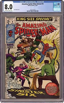 Buy Amazing Spider-Man Annual #6 CGC 8.0 1969 4003192008 • 382.08£