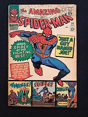Buy Amazing Spider-Man 38 Marvel Comics 1966 Cover Detached  • 39.98£