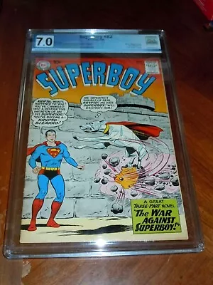 Buy SUPERBOY #82 (1960)  F-VF (7.0) Cond. PGX Cert.  1st BIZARRO KRYPTO • 220.96£