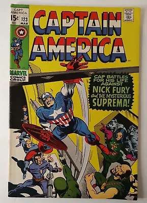 Buy Captain America #123:  Nick Fury And Suprema VG • 14.23£
