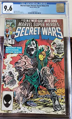 Buy Marvel Super Heroes Secret Wars #10 Marvel Comics 2/85 CGC 9.6 White Pages • 99.94£