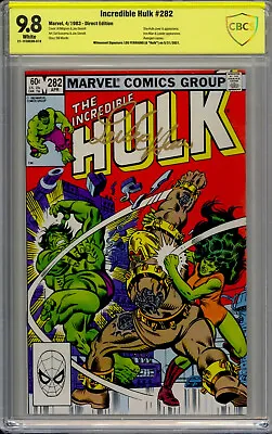 Buy Incredible Hulk 282 9.8 1st Hulk/She-Hulk Team-Up Signed Lou Ferrigno • 650.39£