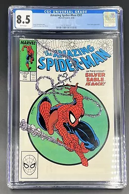 Buy Amazing Spider-Man #301 CGC 8.5 White Pages - Iconic McFarlane Cover • 63.25£