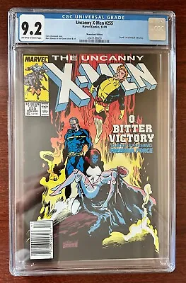 Buy Uncanny X-Men#255 CGC9.2 Marvel 1989 Newsstand  Death Of Stonewall & Destiny • 72.38£