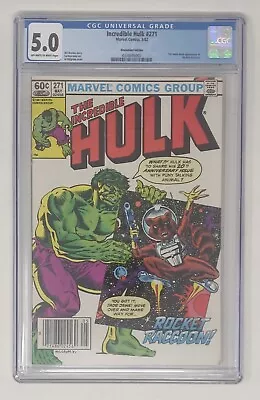 Buy The Incredible Hulk #271 CGC 5.0 1st Comic Book Appearance Of Rocket Raccoon • 118.92£