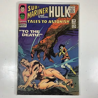 Buy Tales To Astonish 80 June Mid Grade Comic Book Vintage Sub Mariner Namor • 7.84£
