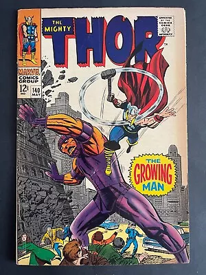 Buy Thor #140 - 1st Growing Man The Mighty Marvel Comics 1967 • 20.53£