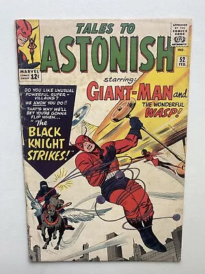 Buy Tales To Astonish #52 1st Appearance Of Black Knight! 1964! Marvel VG- • 39.98£