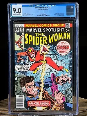 Buy MARVEL SPOTLIGHT #32 CGC 9.0 First Appearance The Spider Woman Jessica Drew • 179.89£