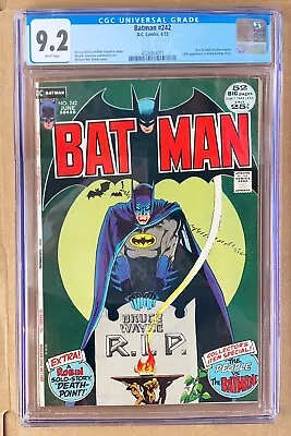 Buy Batman 242 CGC 9.2 White Pages 52 Page Giant 1st Matches Malone 1972 • 197.89£