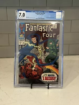 Buy Fantastic Four #65 CGC 7.0 (Marvel 1967) 1st Appearance Ronan The Accuser • 144.11£