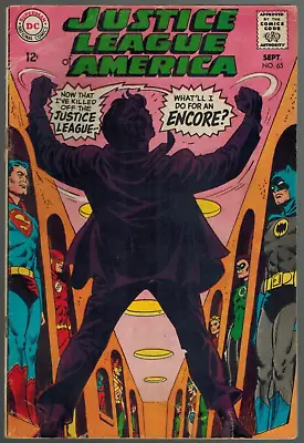 Buy Justice League Of America 65  Red Tornado!  JLA/JSA Team-Up!  1968 Good DC Comic • 7.99£