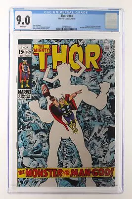 Buy Thor #169 - Marvel Comics 1969 CGC 9.0 Origin Of Galactus. Watcher And Thermal M • 231.06£