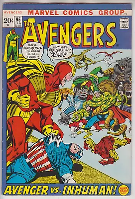 Buy Avengers # 95  Fn/vf 7.0  Neal Adams Kree Skrull War  Cents 1972 • 28.95£