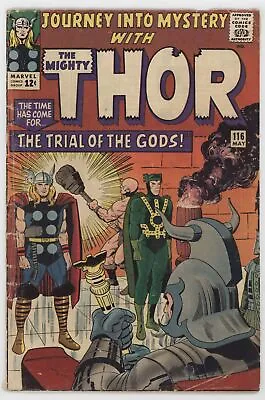 Buy Journey Into Mystery 116 Marvel 1965 VG Mighty Thor Avengers Iron Man Loki • 30.78£