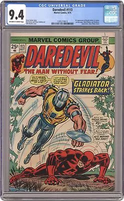 Buy Daredevil #113 CGC 9.4 1974 1395219013 • 173.93£