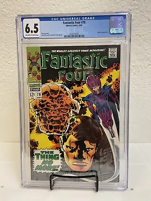 Buy Fantastic Four #78, Sept. 1968, Marvel Comics, CGC 6.5 Looks Better! • 47.29£