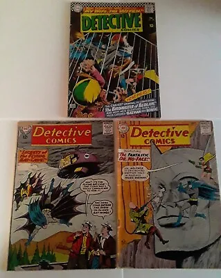 Buy Detective Comics #317, 319, 348 (3 Book Lot) 1963-66 DC Silver Age Classics • 35.62£