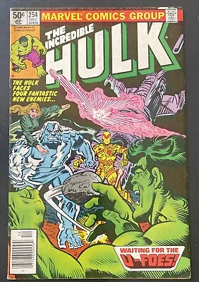 Buy Incredible Hulk # 254 Newsstand Key Issue 1st U-Foes Com1 • 7.19£