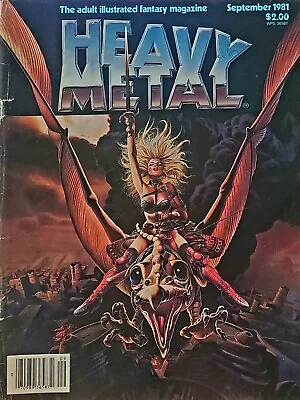 Buy Heavy Metal Fantasy Magazine Sept '81 Takin' A Ride Don Felder Cover White Pages • 102.99£