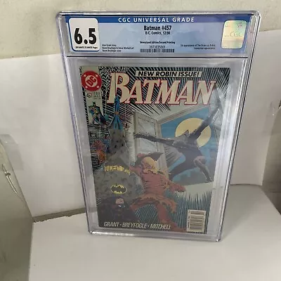 Buy Batman #457 - DC 1990 CGC 6.5 1st App Tim Drake As Robin - 2nd Print (Newsstand) • 1,198.48£