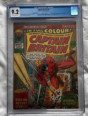 Buy Captain Britain #8 (1976) CGC 9.2 - 1st Appearance Of Betsy Braddock • 600£