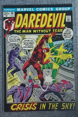 Buy Daredevil #89 1972 Bronze Age Marvel Comics Black Widow Electro VF-   7.5 • 15.99£