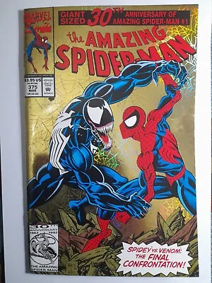 Buy 1993 Amazing Spiderman 375 VF/NM. RARE INK ERROR.Holographix.First App. A. Weying. • 111.79£