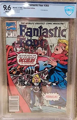Buy Fantastic Four #363 (1992) CBCS 9.6 Wp  NEWSSTAND!  • 98.55£