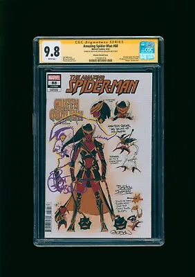 Buy Amazing Spider-Man #88 2022 Marvel Comics CGC 9.8 Signed And Sketched • 157.67£