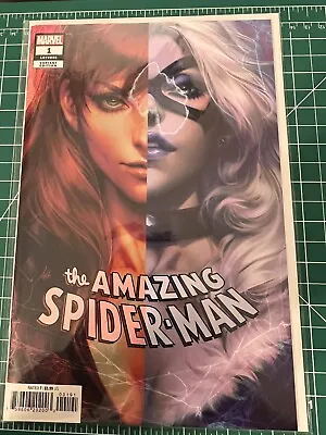Buy AMAZING SPIDER-MAN #1 (STANLEY  ARTGERM  LAU MJ/BLACK CAT VARIANT) Un Read Nice! • 8£