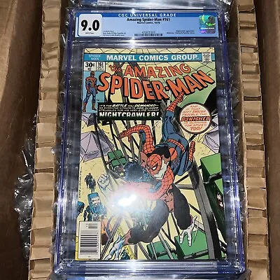 Buy Amazing Spider-Man #161 (1976) CGC 9.0 White - Early Nightcrawler & Punisher • 76.37£