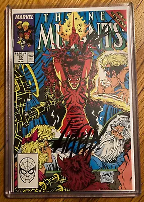 Buy Marvel The New Mutants Vol 1 #85 January 1990 Comic Book Signed Rob Liefeld 2x • 86.62£