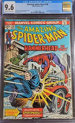 Buy 1974 Amazing Spider-Man #130 CGC 9.6 1st Appearance Of Spidermobile. • 249.03£