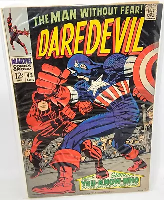 Buy Daredevil #43 Classic Jack Kirby Cover Peter Parker Cameo *1968* 4.0 • 45.56£