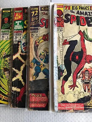 Buy Amazing Spider-Man Annual 1,2,3,4,5,6 Hulk, Doctor Strange, Avengers App, Cents • 414.99£