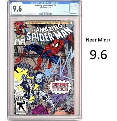 Buy Amazing Spider-Man #359 - Key & 1st Cameo App. Of Carnage! CGC 9.6 - New Slab! • 76.40£