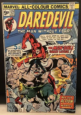 Buy DAREDEVIL #129 Comic Marvel Comics Bronze Age Reader Copy • 7.85£