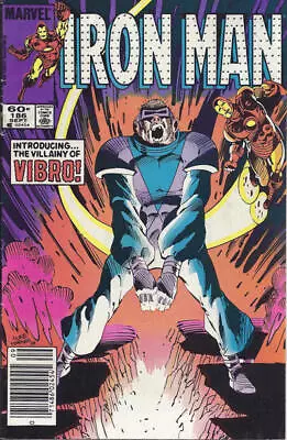 Buy Iron Man (1st Series) #186 (Newsstand) FN; Marvel | 1st Appearance Vibro - We Co • 2.96£