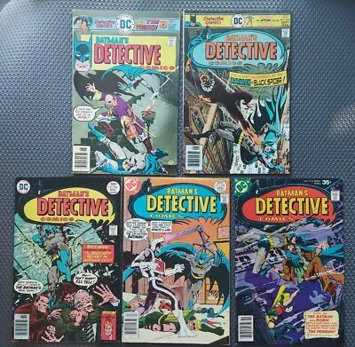 Buy Detective Comics Bronze Age Lot # 460, 463, 465, 468, 473 VG/ Fine Range • 36.19£