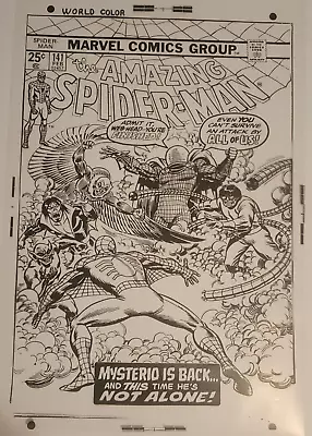 Buy Amazing Spider-man#141 Cover Production Art Acetate 1974 Marvel Bronze Age • 60.32£