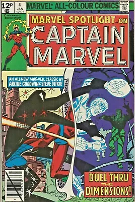 Buy Free P & P; Marvel Spotlight #4 (Jan 1980)  Captain Marvel!  • 4.99£