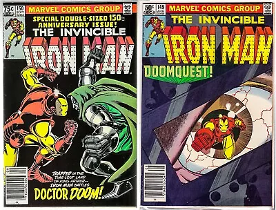 Buy Invincible Iron Man 149-150 Anniversary Issue Classic Doom Cvr! 9.4 Nm Newsstand • 40.51£