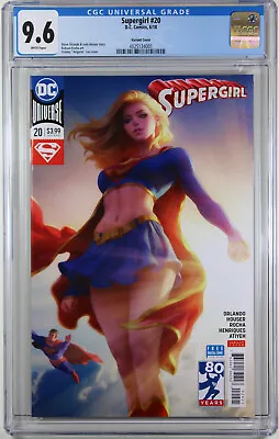 Buy Supergirl #20 (stanley Artgerm Lau Variant) ~ Cgc Graded 9.6 Nm+ • 238.30£