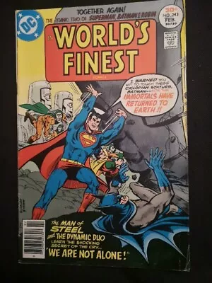 Buy Worlds Finest Batman And Superman 243 Dc Comics Classic Superhero • 3£