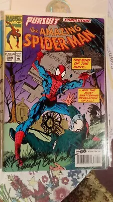 Buy Marvel Comic's Amazing Spider Man Number 389 Signed By Randy Emberlin  • 30£
