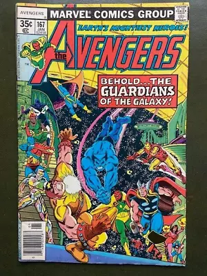 Buy The Avengers #167, Behold, The Guardians Of The Galaxy, Jan 1978. • 20£