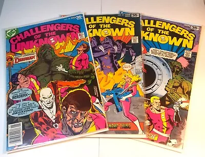 Buy Challengers Of The Unknown Lot: 3 Dc Comics #84-85, #87 Deadman 1978 Swamp Thing • 12.64£