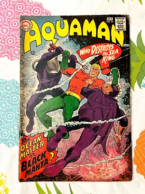 Buy Aquaman #35 / 1st Appearance Black Manta / 1967 / VG / Comic Book • 158.08£