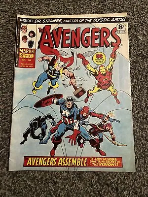 Buy The Avengers 58 Origin Of The Vision Marvel Comics Weekly 84 Uk Reprint 1975 VG • 6£
